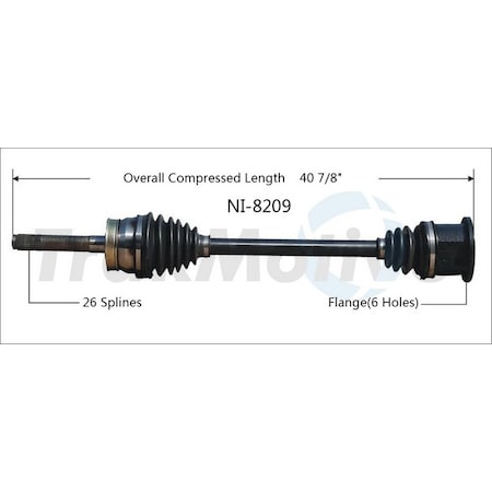 Surtrack Axle Cv Axle Shaft, Ni-8209 NI-8209